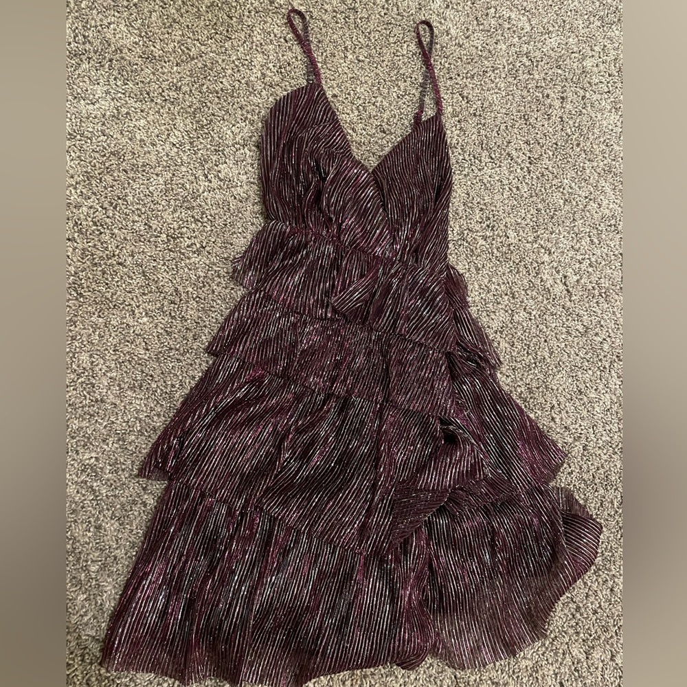 lulus purple shimmer hoco dress